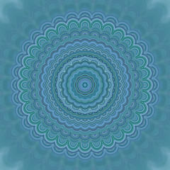 Abstract mandala ornament background - round symmetrical vector pattern design