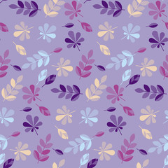 seamless pattern for surface design, fabric, wrapping paper, background. abstract geometry style vector autumn illustration. natural leaf simple repeatable motif