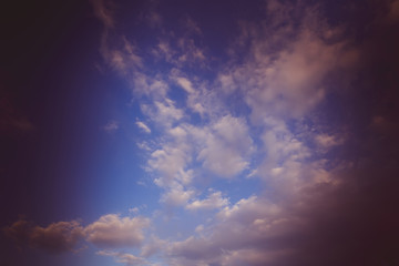Obraz premium Sky and Clouds Retro