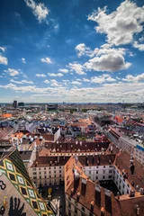 Fotobehang City of Vienna, capital city of Austria, view from above, cityscape © Artur Bogacki