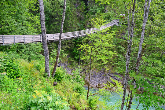 Suspension bridge, Wasserlochklamm, Austria