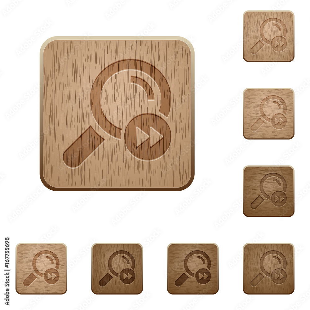 Poster find last search result wooden buttons