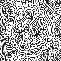 Natural seamless calming pattern. Vector illustration.