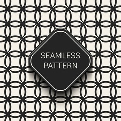 Abstract concept vector monochrome geometric pattern. Black and white minimal background. Creative illustration template. Seamless stylish texture. For wallpaper, surface, web design, textile, decor.