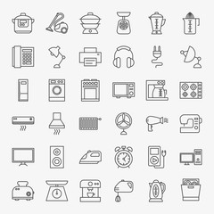 Household Line Icons