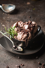 Chocolate coffee ice cream