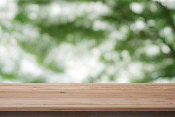 Wood Shelf Table isolated on white background