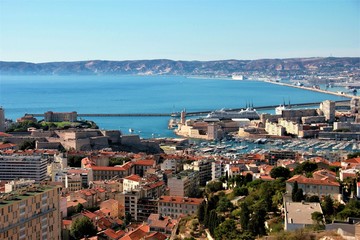 Naklejka premium marseille port