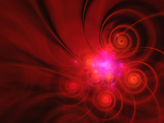Abstract fractal background 3D rendering