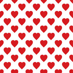 Hearts pattern  Vector illustration seamless