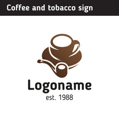 Logo template for a coffee house