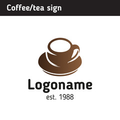 Logo template for a coffee house