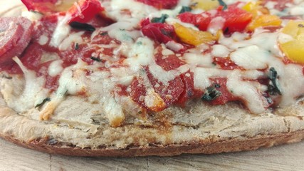 Pizzabaguette Salami mit Käse