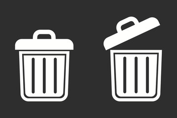 Trash can - vector icon.