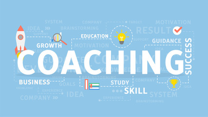 Coaching concept illustration.