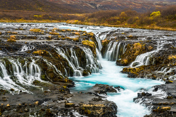 wunderbarer Brúarfoss Wasserfall in Island