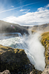 Gullfoss Wasserfall am Golden Circle in Island