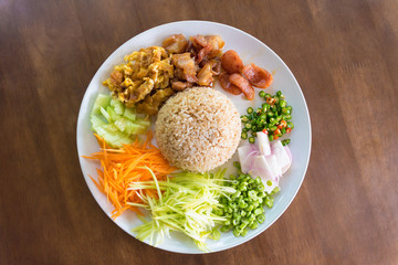 Rice Seasoned with Shrimp Paste