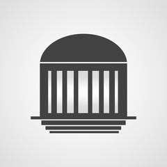 Monument or memorial vector icon