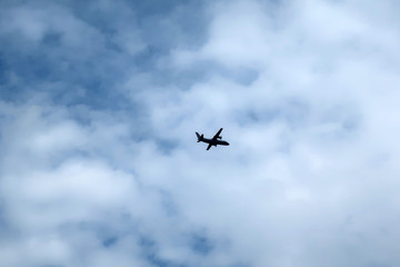 Fototapeta na wymiar Planes in the sky