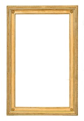 Fototapeta premium Golden frame for paintings, mirrors or photos