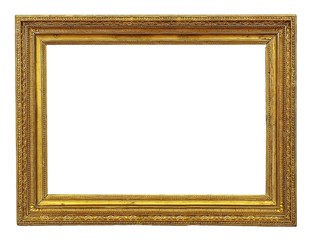 Golden frame for paintings, mirrors or photos