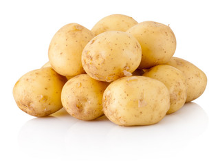 New potato isolated on white background