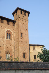 Fototapeta na wymiar Sant'Angelo Lodigiano (Italy): medieval castle