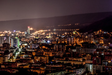 Fototapeta na wymiar Night city landscape