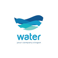 Logo for water and plumbing. Water Association. 