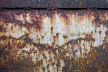 Dark rusty metal sheet for background