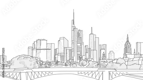 Frankfurt Bilder Skyline: Draw Your Own Cityscape!