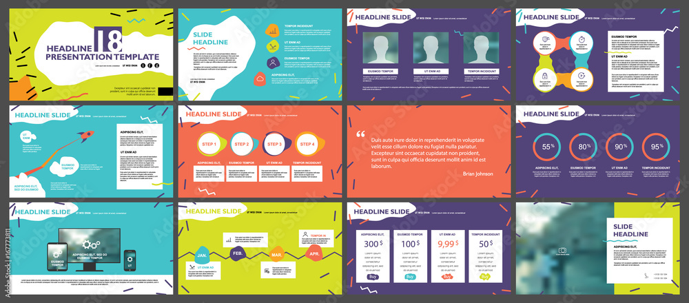 Canvas Prints color elements for infographics on a white background. presentation templates. use in presentation, 