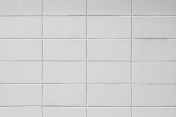 Abstract background of white brick wall ,grungy background