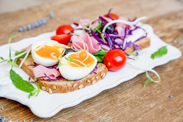 A plate of breakfast 