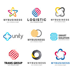 Collection of vector logos for your business.