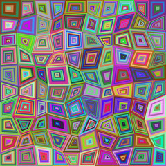 Multicolored rectangle tile mosaic background © David Zydd