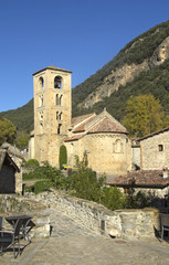 Romanesque Church of Sant Cristofor in Beget, Garrotxa, Girona province, Catalonia, Spain