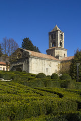 Fototapeta na wymiar Church of Santa Maria, Camprodon, Girona province, Catalonia, Spain