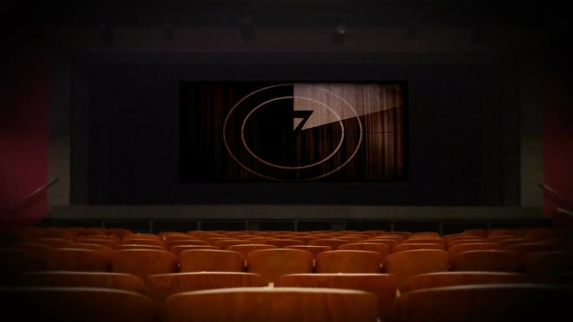 Countdown to movie on the movie screen 