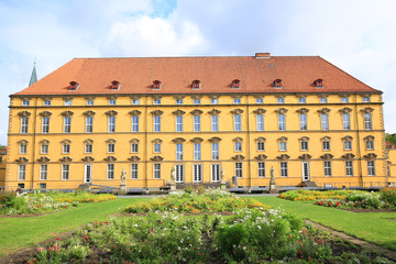 Fototapeta na wymiar The historic Castle Osnabrueck in Lower Saxony, Germany, today the municipal University of Osnabrueck