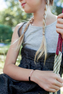 Girl on swing