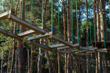 Attractions in the rope park