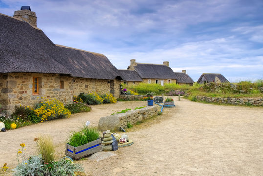 Dorf Meneham in der Bretagne, Finistere in Frankreich - village Meneham  in Finistere in Brittany