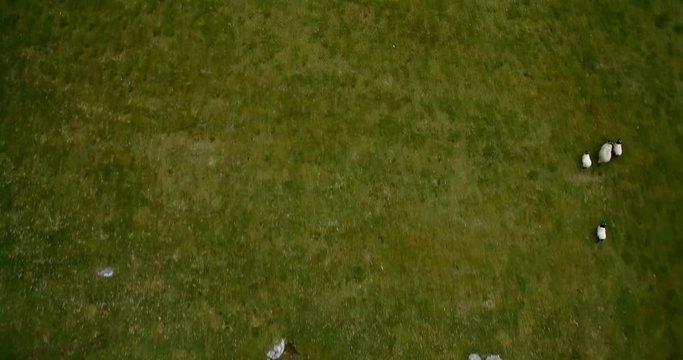 Aerial Around Croagh Patrick, County Mayo, Ireland