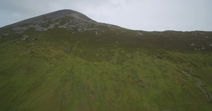 Aerial Around Croagh Patrick, County Mayo, Ireland - Native Version