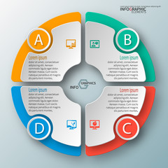 Abstract 3D Paper Infographics