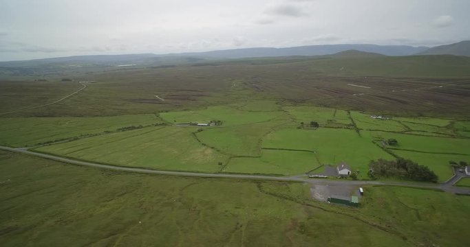 Aerial Around Croagh Patrick, County Mayo, Ireland - Native Version