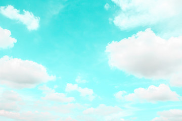 Cloud on blue sky background-Vintage effect style picture