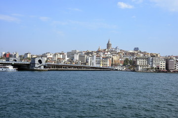 View and sight of Bosphorus and from Bosphorus cruise at the day, Istanbul, Turkey